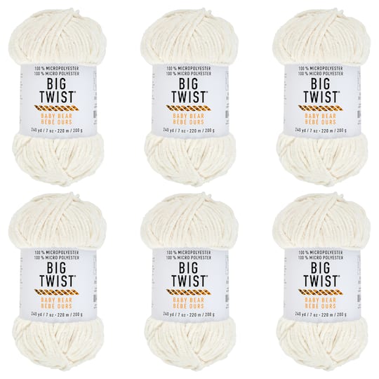 6 Pack: Big Twist® Baby Bear Yarn